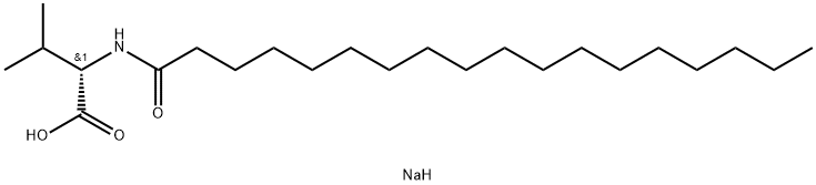 N-Octadecanoyl-L-valine sodiuM salt Structure