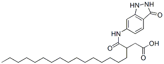 3-[[(2,3-dihydro-3-oxo-1H-indazol-6-yl)amino]carbonyl]nonadecan-1-oic acid Structure
