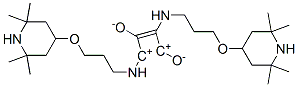 1,3-dioxido-2,4-bis[[3-[(2,2,6,6-tetramethyl-4-piperidyl)oxy]propyl]amino]cyclobutenediylium 구조식 이미지