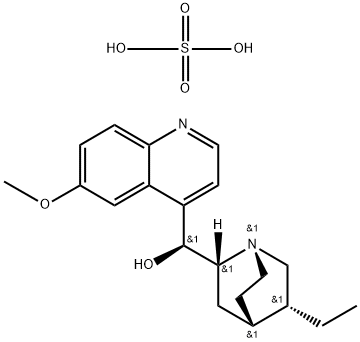 (9S)-10,11-dihydro-9-hydroxy-6'-methoxycinchonanium hydrogen sulphate Structure