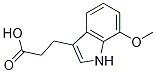 1H-Indole-3-propanoic acid, 7-Methoxy- Structure