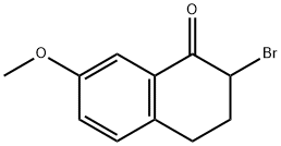 2-BROMO-7-METHOXY-3,4-DIHYDRONAPHTHALEN-1(2H)-ONE 구조식 이미지