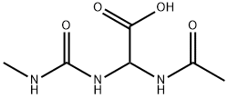 Acetic  acid,  (acetylamino)[[(methylamino)carbonyl]amino]-  (9CI) Structure
