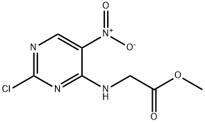 Methyl 2-(2-chloro-5-nitropyrimidin-4-ylamino)acetate 구조식 이미지