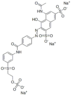 85940-66-5 5-(acetamido)-4-hydroxy-3-[[4-[[[3-[[2-(sulphooxy)ethyl]sulphonyl]phenyl]amino]carbonyl]phenyl]azo]naphthalene-2,7-disulphonic acid, sodium salt 