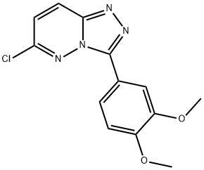 6-Chloro-3-(3,4-dimethoxyphenyl)[1,2,4]triazolo[4,3-b]pyridazine 구조식 이미지