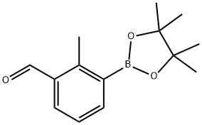 2-Methyl-3-(4,4,5,5-tetramethyl-1,3,2-dioxaborolan-2-yl)benzaldehyde Structure