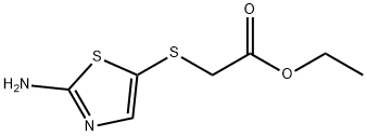 ethyl 2-(2-aminothiazol-5-ylthio)acetate Structure