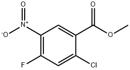 METHYL 2-CHLORO-4-FLUORO-5-NITROBENZOATE Structure
