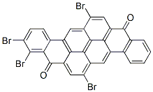 6,14,,-tetrabromopyranthrene-8,16-dione  구조식 이미지