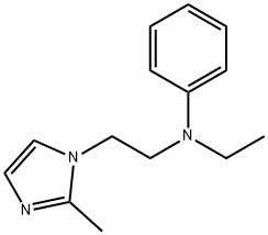 N-ethyl-N-[2-(2-methyl-1H-imidazol-1-yl)ethyl]aniline 구조식 이미지