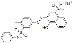 sodium 3-[[5-(anilinosulphonyl)-4-methylphenyl]azo]-4-hydroxynaphthalene-1-sulphonate Structure