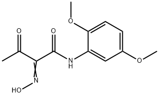 N-(2,5-DIMETHOXY-PHENYL)-2-HYDROXYIMINO-3-OXO-BUTYRAMIDE 구조식 이미지