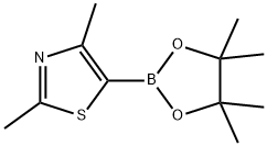 2,4-DIMETHYL-5-(4,4,5,5-TETRAMETHYL-1,3,2-DIOXABOROLAN-2-YL)-1,3-THIAZOLE 구조식 이미지