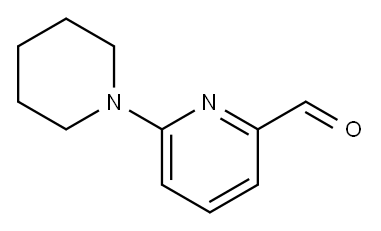 6-(PIPERIDIN-1-YL)PYRIDINE-2-CARBOXALDEHYDE 97 구조식 이미지