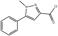 1-METHYL-5-PHENYL-1H-PYRAZOLE-3-CARBONYL CHLORIDE 구조식 이미지