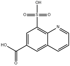 6-Quinolinecarboxylic  acid,  8-sulfo- Structure