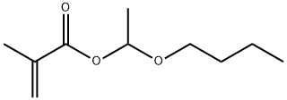 2-Propenoic acid, 2-methyl-, 1-butoxyethyl ester 구조식 이미지