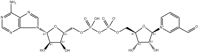 3-PYRIDINEALDEHYDE ADENINE DINUCLEOTIDE Structure