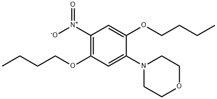 4-(2,5-dibutoxy-4-nitrophenyl)morpholine Structure