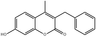 3-BENZYL-7-HYDROXY-4-METHYL-2H-CHROMEN-2-ONE 구조식 이미지