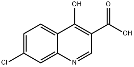 7-CHLORO-4-HYDROXY QUINOLINE-3-CARBOXYLIC ACID 구조식 이미지