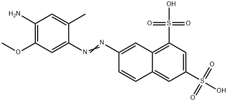 7-[(4-amino-5-methoxy-2-methylphenyl)azo]naphthalene-1,3-disulphonic acid  Structure