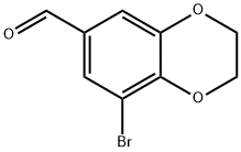 8-BROMO-2,3-DIHYDRO-1,4-BENZODIOXINE-6-CARBALDEHYDE Structure