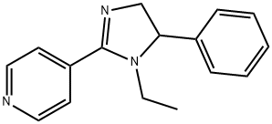 4-(4,5-Dihydro-1-ethyl-5-phenyl-1H-imidazol-2-yl)pyridine Structure