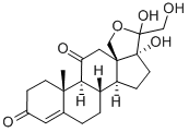 (11b)-11,17,18,21-tetrahydroxy-Pregn-4-ene-3,20-dione Structure