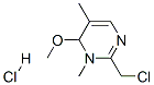 2-(chloromethyl)-3,5-dimethyl-4-methoxypyrimidine hydrochloride Structure