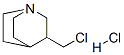 3-(chloromethyl)-1-azabicyclo[2.2.2]octane hydrochloride Structure