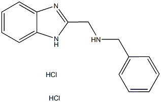 (1H-benzimidazol-2-ylmethyl)benzylamine dihydrochloride Structure