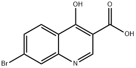 7-BROMO-4-HYDROXYQUINOLINE-3-CARBOXYLIC ACID Structure