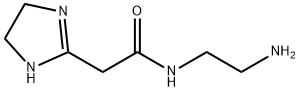 1H-Imidazole-2-acetamide,  N-(2-aminoethyl)-4,5-dihydro- Structure