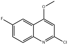 2-CHLORO-6-FLUORO-4-METHOXYQUINOLINE Structure