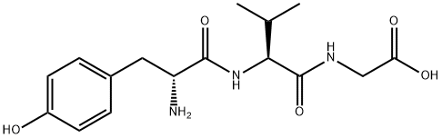 H-D-TYR-VAL-GLY-OH Structure