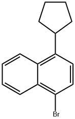 1-broMo-4-cyclopentyl-naphthalene Structure