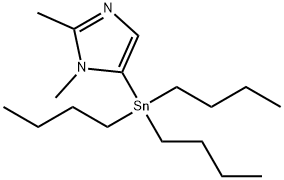 1,2-디메틸-5-트리부틸스탄나닐-1H-이미다졸 구조식 이미지