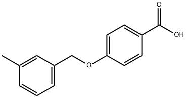4-[(3-methylbenzyl)oxy]benzoic acid Structure