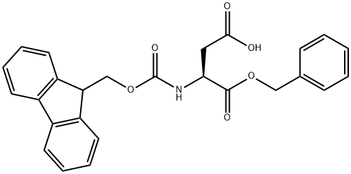 Fmoc-L-Aspartic acid-1-benzyl ester 구조식 이미지