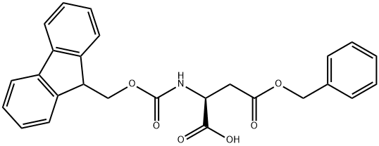 Fmoc-L-aspartic acid 4-benzyl ester Structure