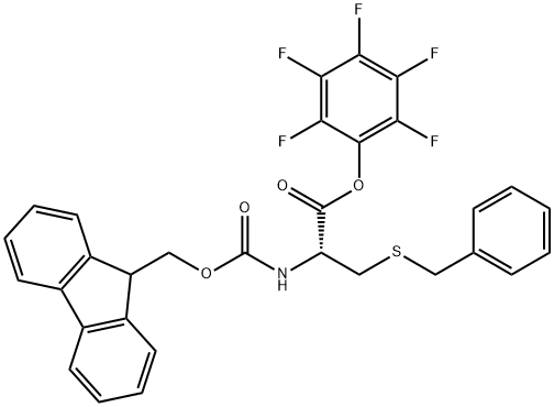 FMOC-CYS(BZL)-OPFP Structure