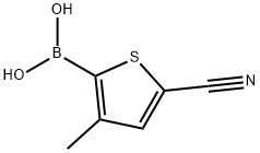 5-시아노-3-메틸티오펜-2-붕소산 구조식 이미지
