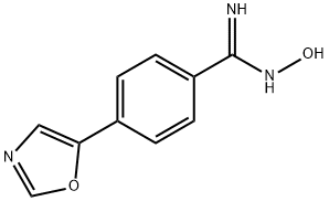 N-하이드록시-4-옥사졸-5-일벤즈아미딘 구조식 이미지