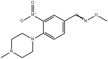 4-(4-methylpiperazino)-3-nitrobenzenecarbaldehyde O-methyloxime 구조식 이미지