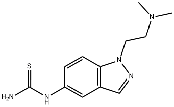 N-{1-[2-(dimethylamino)ethyl]-1H-indazol-5-yl}thiourea 구조식 이미지