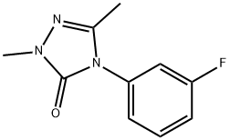 3H-1,2,4-Triazol-3-one, 4-(3-fluorophenyl)-2,4-dihydro-2,5-diMethyl- Structure