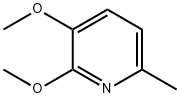2,3-디메톡시-6-메틸피리딘 구조식 이미지