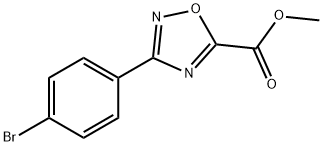Ethyl 3-(4-bromophenyl)-1,2,4-oxadiazole-5-carboxylate Structure